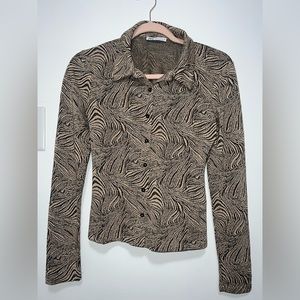 Zara printed shirt size S
